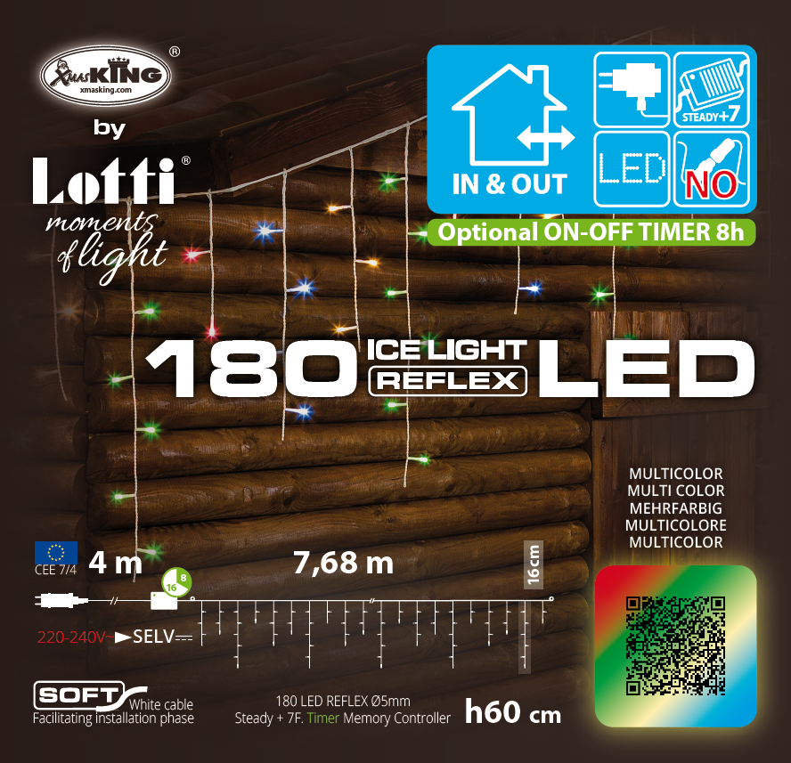 Illuminazione LED multicolore 4m x 768xH60cm