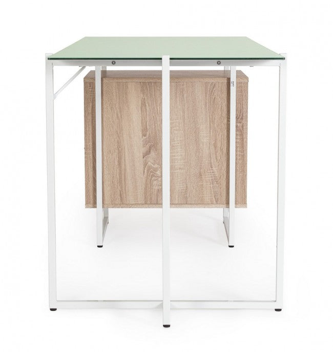 Scrivania bianca 142x69x76 cm