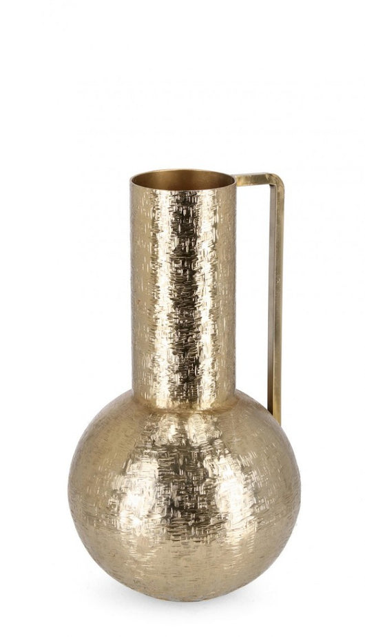 Bottiglia decorativa oro D.20,5x37h cm