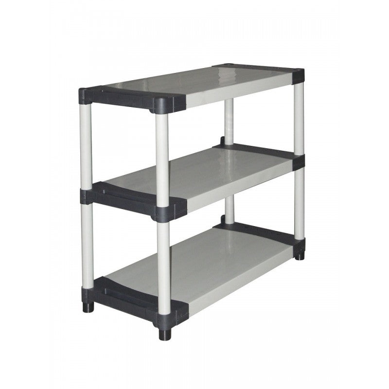 Scaffale in resina ripostiglio tre ripiani cm 80 x 40 x 85 h