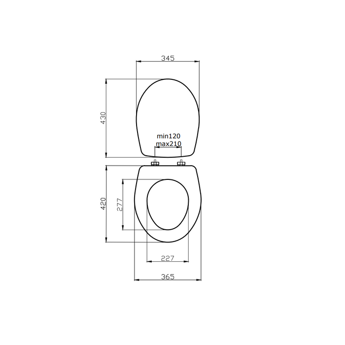 Sedile tavoletta wc colibrì 2 bianco