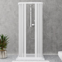 Box doccia a soffietto riducibile Cono Linea Plissé 95x95x95 cm