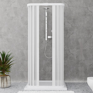 Box doccia a soffietto riducibile Cono Linea Plissé 95x95x95 cm