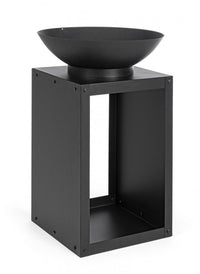 Braciere in acciaio 50x75h cm nero