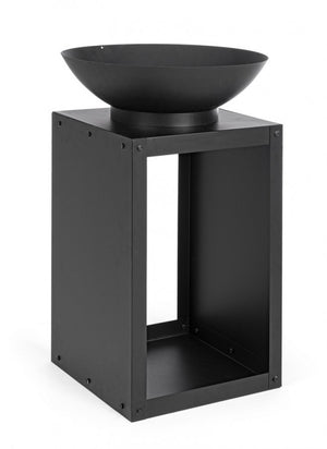 Braciere in acciaio 50x75h cm nero