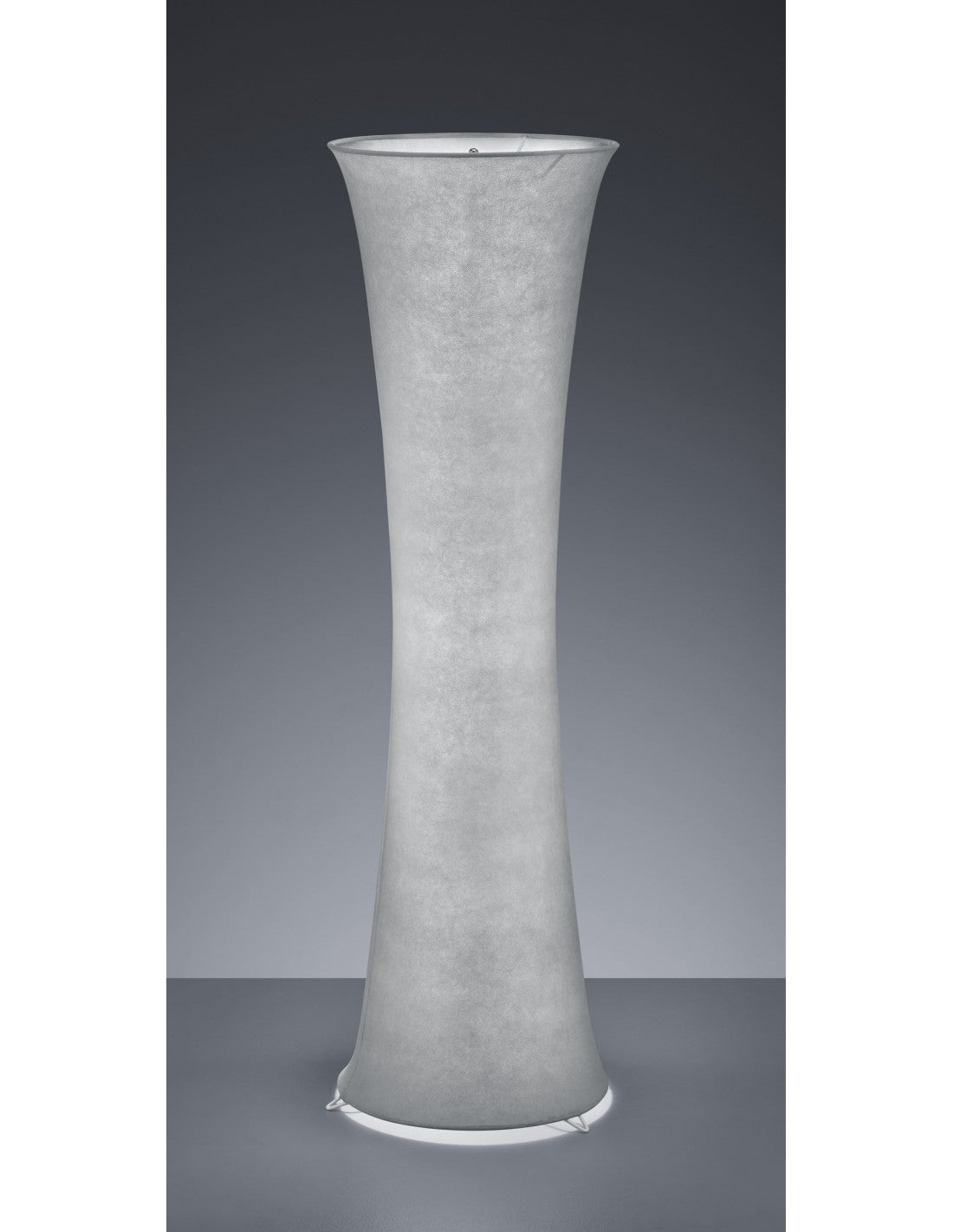 Piantana Cilindro Svasato Gravis Tessuto Grigio 2xE27 Trio Lighting