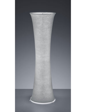 Piantana Cilindro Svasato Gravis Tessuto Grigio 2xE27 Trio Lighting