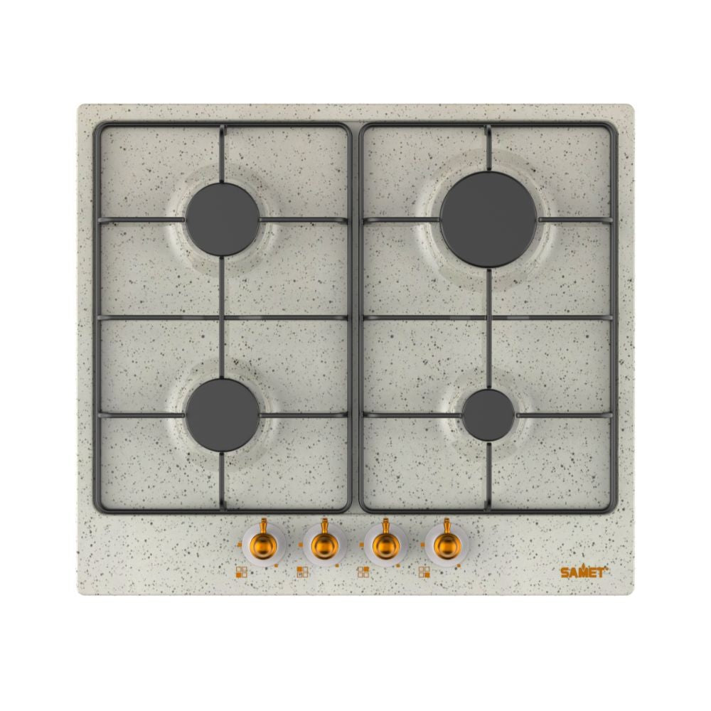 Samet piano cottura 4 fuochi da 60 cm avena Diomede H4.5xL58xP51