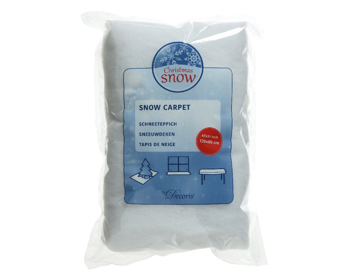 Tappeto neve finta 120x80 cm bianco