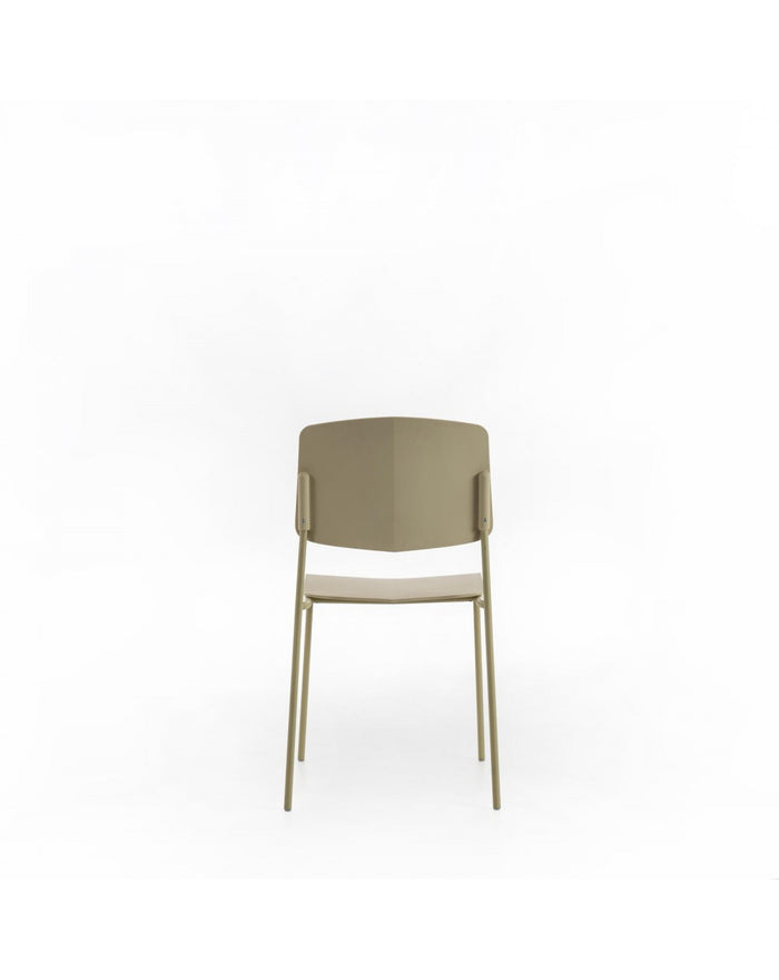 4x Sedia in polipropilene colore Giallo Mars STS