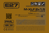 Cavo alimentazione 2x1,5mm2 Schuko 1,5m