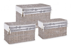 Set3 P.Oggetti Elegantly Rett Grigio