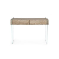 Consolle 2 cassetti moderna legno 110x40x75h cm