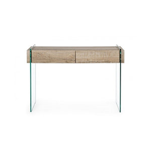 Consolle 2 cassetti moderna legno 110x40x75h cm