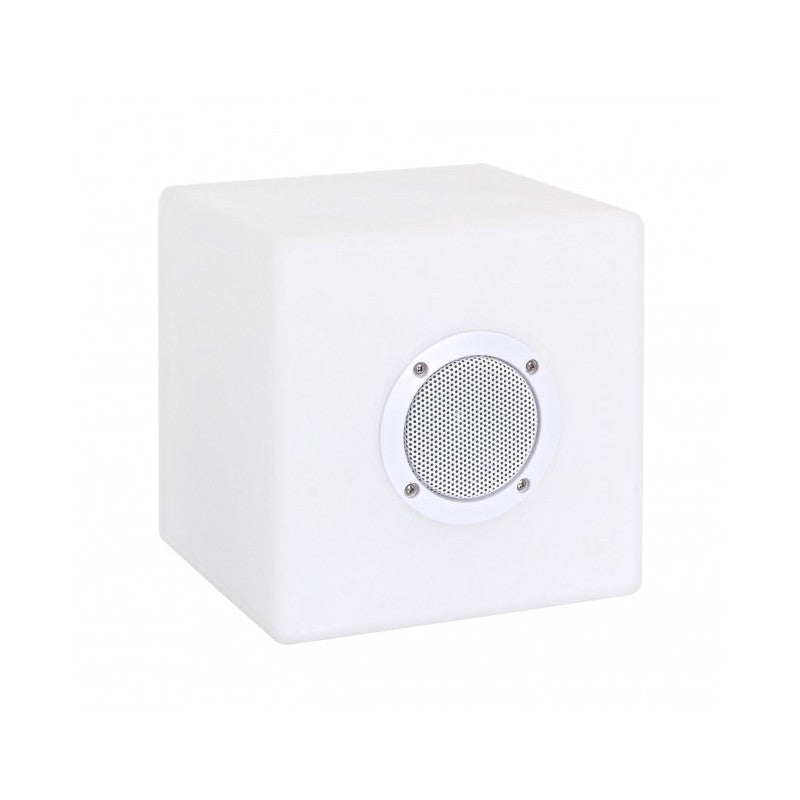 Lampada LED Cubo Speaker in Polietilene 20x20cm