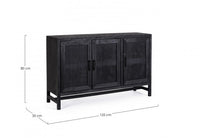 Credenza in legno 125x35x80 cm