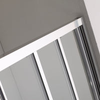 Porta doccia nicchia 80 cm tre ante trasparenti