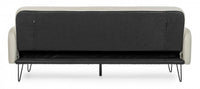 Divano Letto Bridjet Beige in tessuto reclinabile