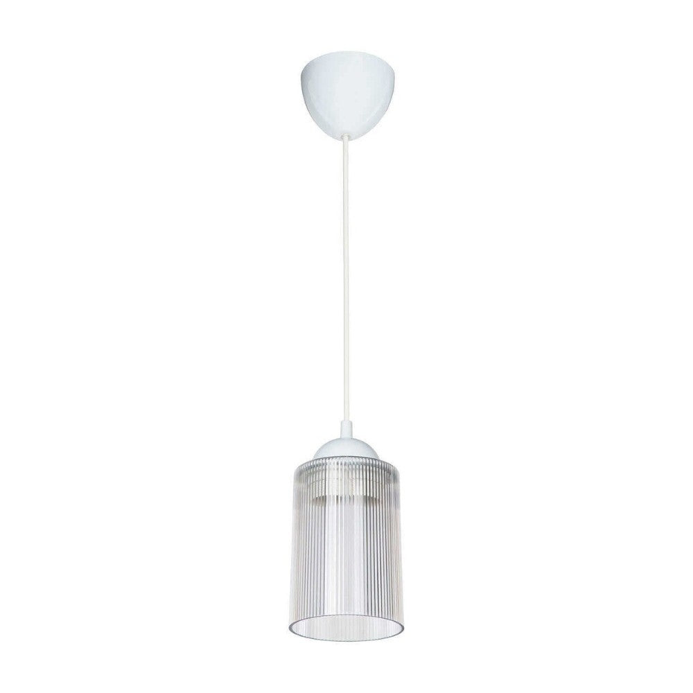 Lampada da soffitto Optical ASZ1025 con paralume in plastica trasparente H67xL10.5