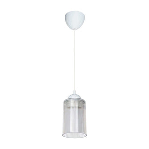 Lampada da soffitto Optical ASZ1025 con paralume in plastica trasparente H67xL10.5