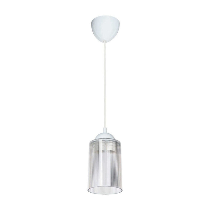 Lampada da soffitto Optical ASZ1025 con paralume in plastica trasparente H67xL10.5