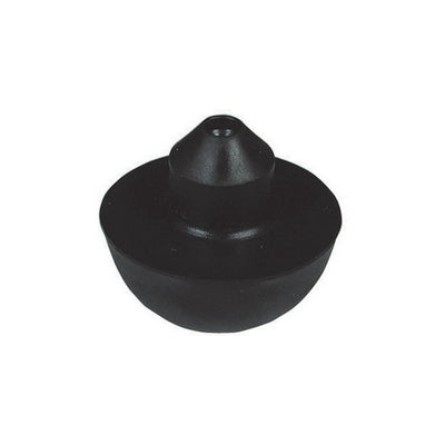 Minisfera in gomma nera 3x3 cm