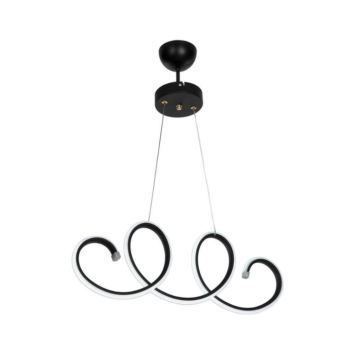 Lampada a sospensione LED Afra forma spirale nera MDL4441 EFFEZ