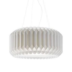 Sospensione Bianco in polilux  Cm. 60 x 31h