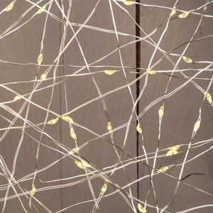 Catena solare 2x20m 200 MicroLED bianco caldo