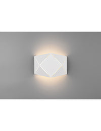 Applique Rettangolare Led Zandor Bianco L18 cm Trio Lighting