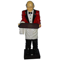 Cameriere resina con vassoio cm 50