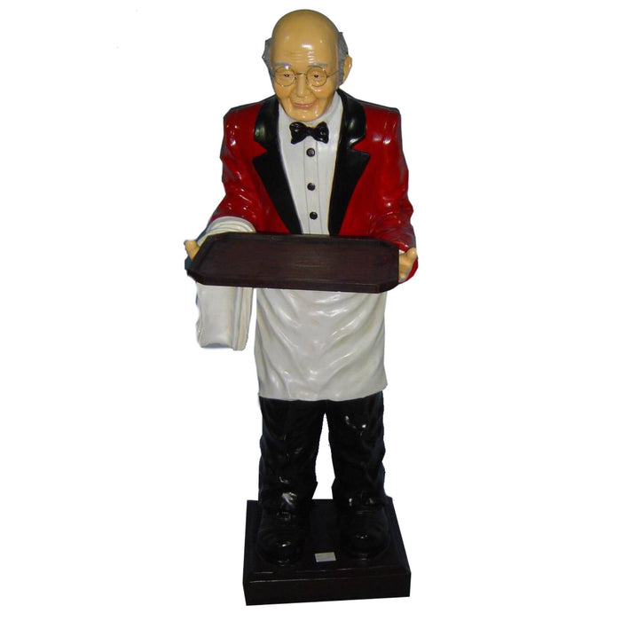 Cameriere resina con vassoio cm 50