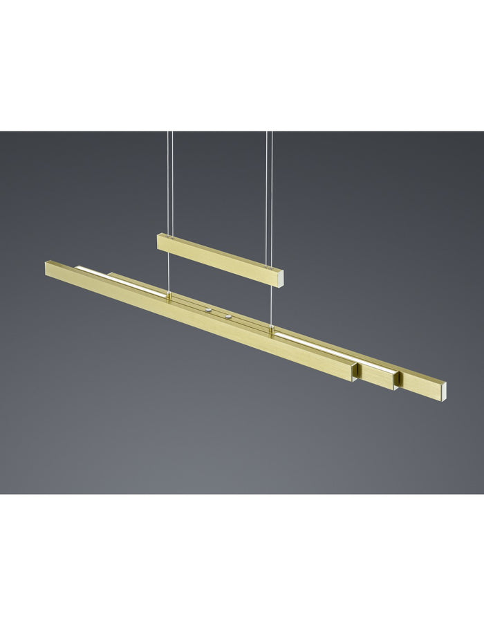 Sospensione Moderna Trajan Led Touch Dimmerabile Ottone Trio Lighting