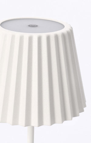 Lampada tavolo led bianca D.12,5 x 36h in metallo