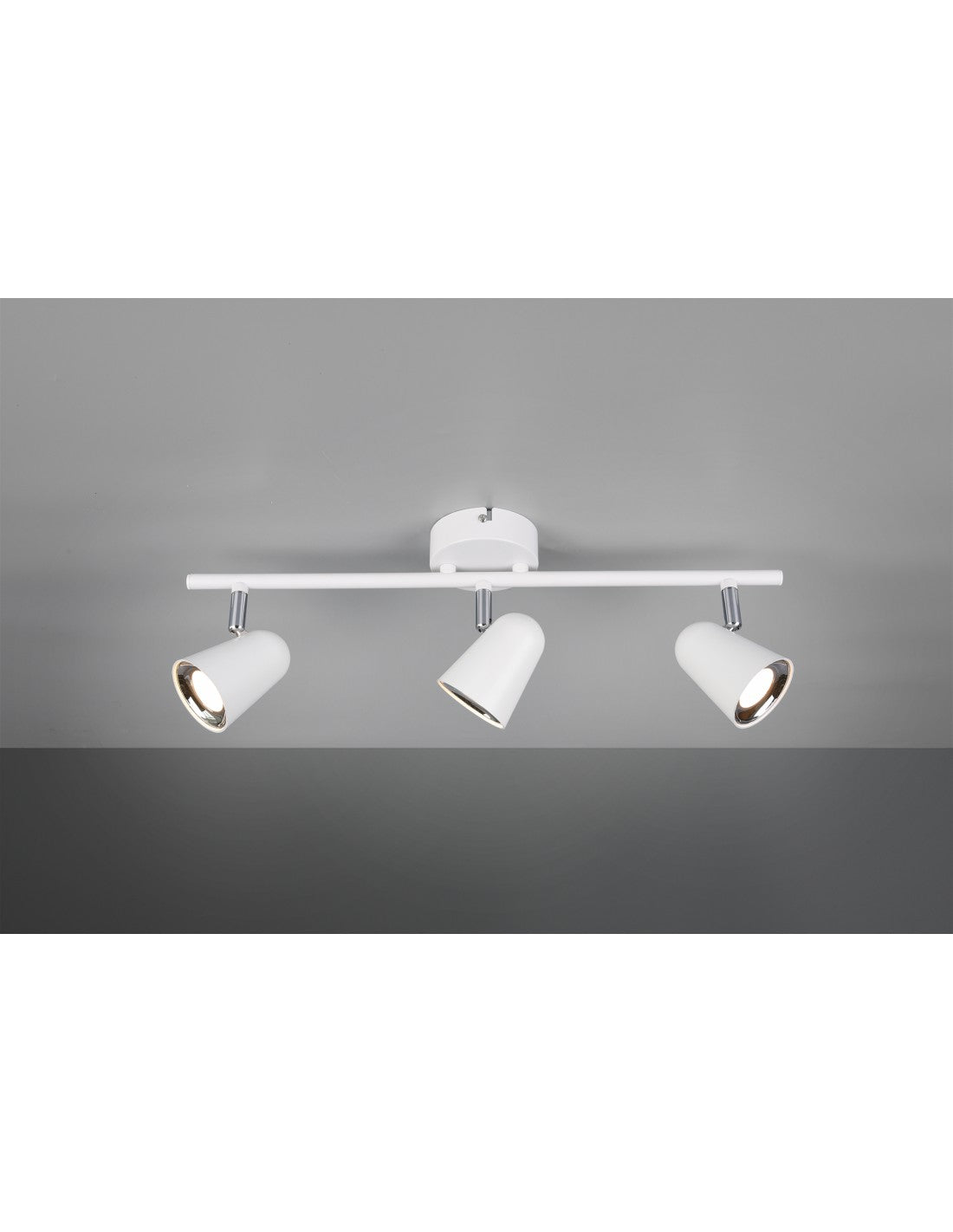 Faretto Toulouse Bianco 3 Spot Led L48 cm Trio Lighting