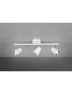 Faretto Toulouse Bianco 3 Spot Led L48 cm Trio Lighting