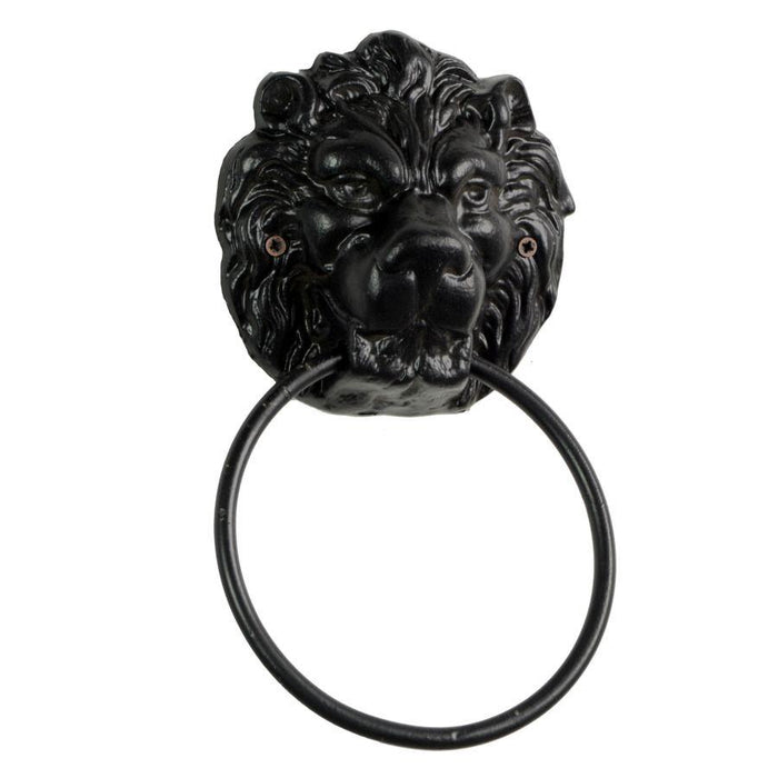 Battaglio anello ghisa leone cm15,5x6h24,5