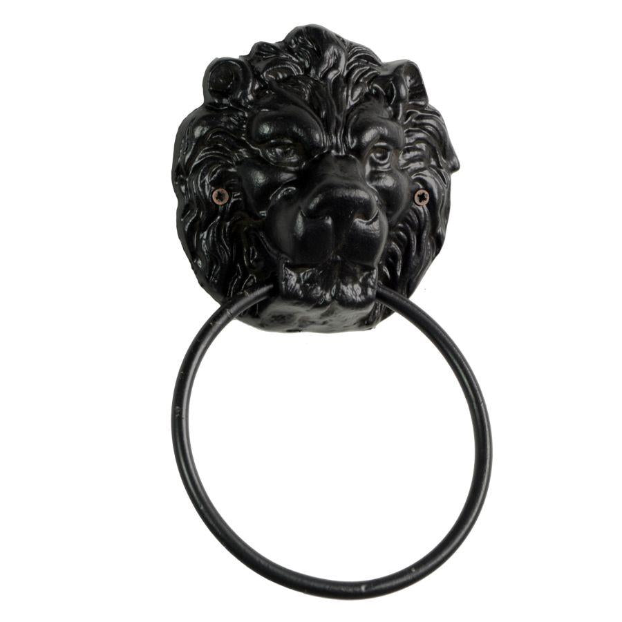 Battaglio anello ghisa leone cm15,5x6h24,5