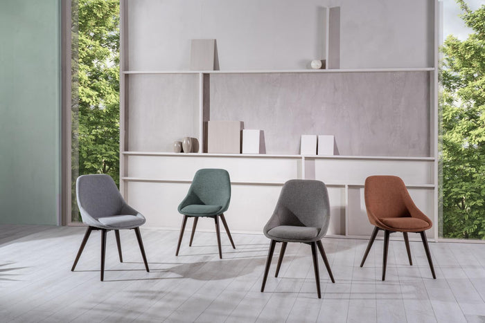 4x Sedia in Tessuto - 58cm x 49cm x 85cm