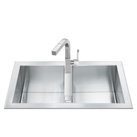 Lavello inox 86x50 cm con 2 vasche