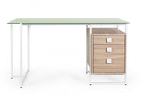 Scrivania bianca 142x69x76 cm