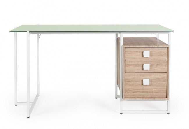 Scrivania bianca 142x69x76 cm