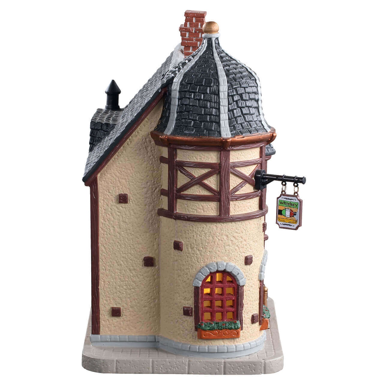 Lemax Broken Flask Tavern B/O Led - Taverna del Flacone Rotto B/O Led per villaggio di Natale