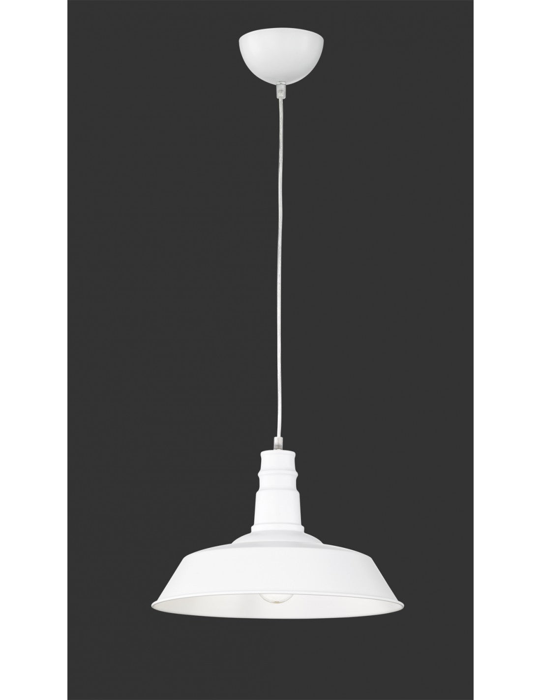 Sospensione Pagoda Will 1xE27 Bianco Ø36 cm Trio Lighting