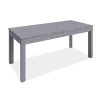 Tavolo allungabile in legno nobilitato grigio cemento 160-320x90 cm