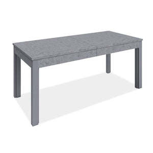 Tavolo allungabile in legno nobilitato grigio cemento 160-320x90 cm
