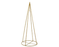 Struttura cono in ferro oro h.300cm dia120cm