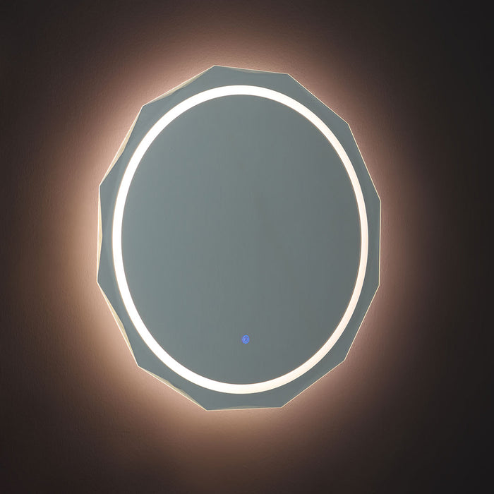 Specchio rotondo sfaccettato 75cm