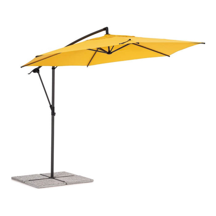 Ombrellone Braccio Tropea 3 metri Antracite e Mimosa