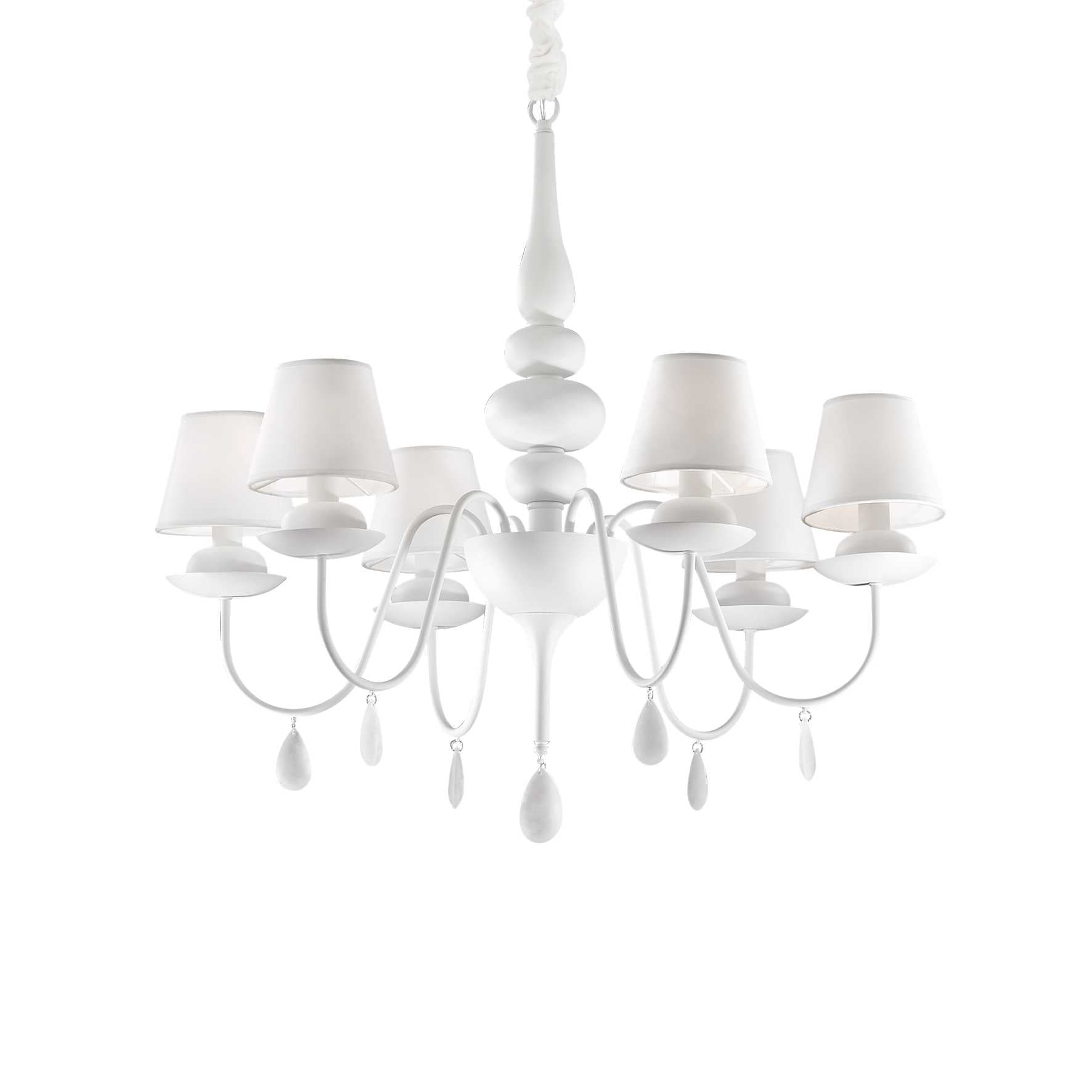 Lampada a sospensione bianco D 780 x H min 960 - max 1860 mm